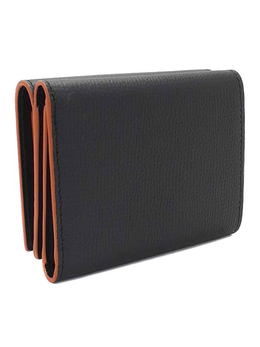 Loewe fold Trifold Short Tri Anagram Wallet Black